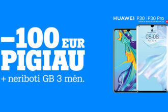 Nors po ilgai laukto „Huawei P30“ serijos flagmanų pristatymo Paryžiuje praėjo vos mėnuo, „Tele2“ jau paruošė viliojančių pasiūlymų šiems naujiesiems telefonams įsigyti. Dabar abiem modeliams taikoma 100 eurų nuolaida, kuria pasinaudoti galima visuose operatoriaus salonuose bei internetinėje parduotuvėje www.tele2.lt.