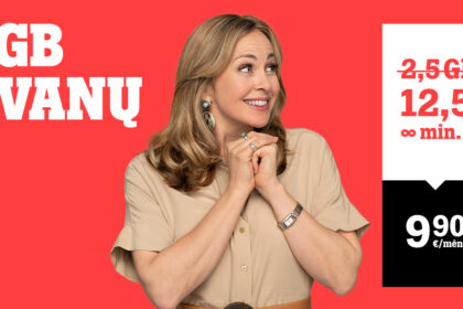 Mobiliojo ryšio bendrovė „Tele2“ paruošė išskirtinį pasiūlymą pokalbių planams įsigyti – kartu su daugeliu jų kas mėnesį dovanoja po 10 GB. Pasiūlymu pasinaudoti galima internetinėje svetainėje www.tele2.lt arba bet kuriame „Tele2“ salone.