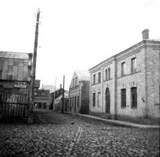 Panevėžio žydų draugijos „Tehilim“ sinagoga dabartinės autobusų stoties teritorijoje. PANEVĖŽIO ŽYDŲ BENDRUOMENĖS nuotr.