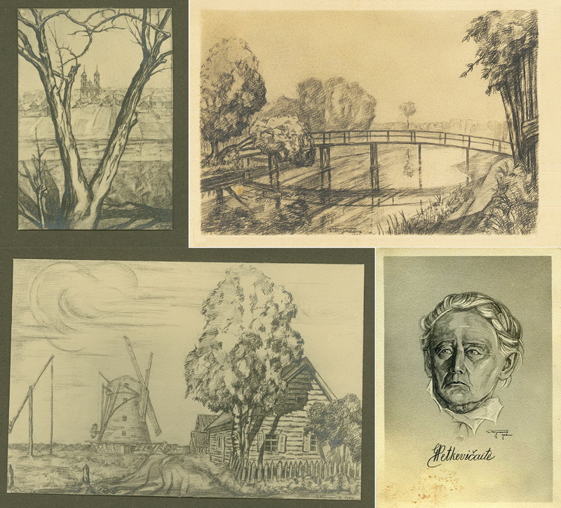 Dailininko Solomono Feigenzono piešiniai išliko, o štai žinių apie jo autoriaus likimą – ne. tik numanoma, kad pirmojo Panevėžio spaustuvininko Naftalio Feigenzono sūnus žuvo per holokaustą. PANEVĖŽIO KRAŠTOTYROS MUZIEJAUS nuotr.