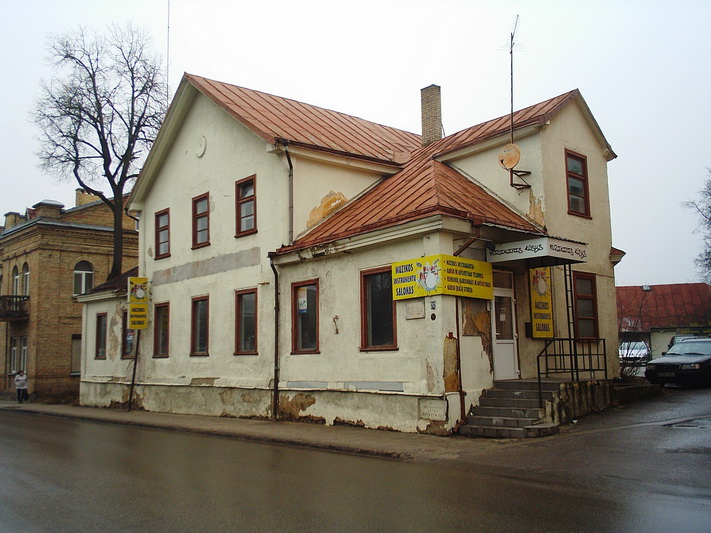 Pastatas Vasario 16-osios gatvėje 20, kur 1924–1928 metais buvo įsikūrusi „Panevėžio balso“ redakcija. Šiaulių regioninio valstybės archyvo Panevėžio filialo skaitmeninės kolekcijos nuotr.