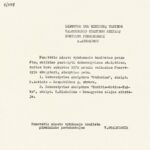 Panevėžio miesto vykdomojo komiteto raštas dėl sutikimo Panevėžyje pastatyti skulptūras „Dūdorius“ ir „Kūdikis-Motina-Taika“. 1973 m. liepos 25 d. Iš Šiaulių regioninio valstybės archyvo Panevėžio filialo fondų