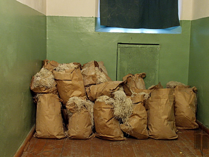 Maišai su KGB susmulkintais dokumentais. OKUPACIJŲ IR LAISVĖS KOVŲ MUZIEJAUS nuotr.