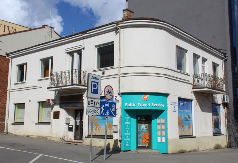 1933 metais žinomo inžinieriaus suprojektuotas namas Savanorių aikštėje. E. VILKONČIAUS nuotr.