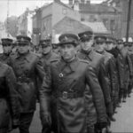 Kadras iš 1939 metų dokumentinio J. Linarto filmo „Vilniaus krašto atgavimas“. LCVA KINO DOKUMENTŲ SKYRIAUS nuotr.