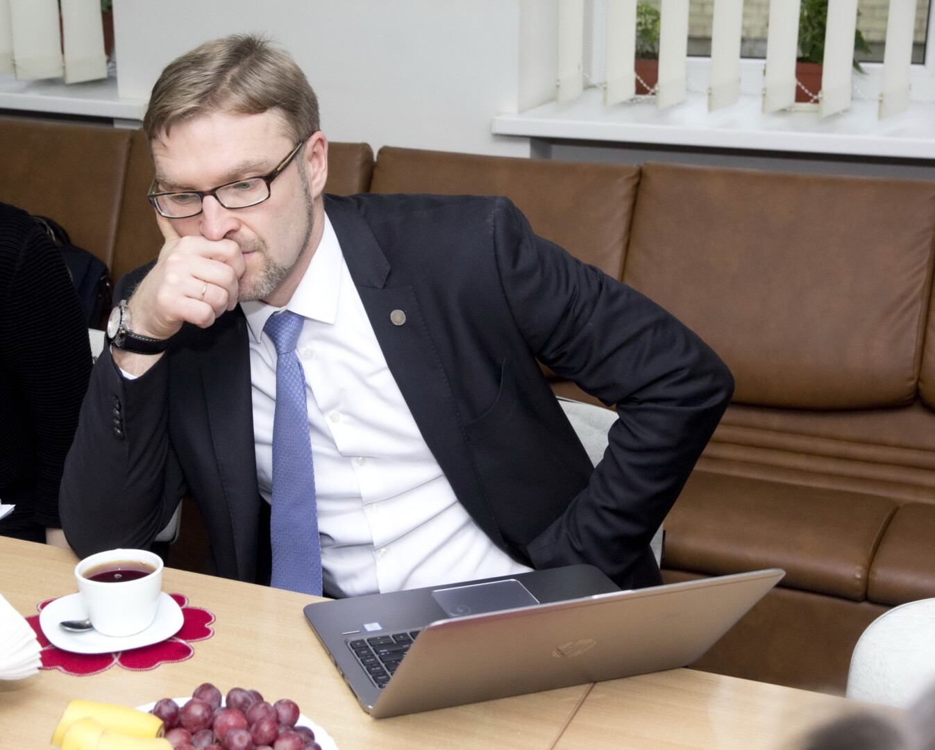 Situaciją „Vardan Lietuvos“ Panevėžio skyriuje Linas Kukuraitis vadina nenormalia ir peržengusia ribas. „SEKUNDĖS“ nuotr. 