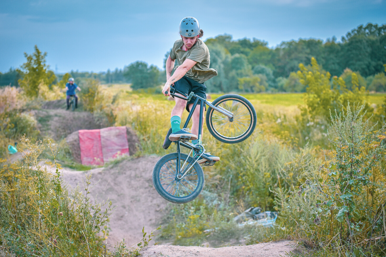 Dažnai manoma, kad BMX renkasi išimtinai aukščio ir kritimo baimės neturintys paaugliai. Tačiau, anot Martyno, tai yra mitas. P. ŽIDONIO nuotr.