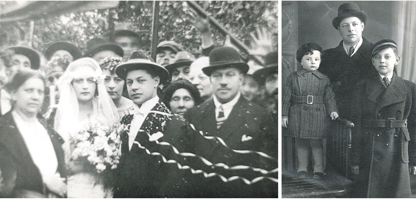 Viena šeimų, kurias išdraskė sovietų represijos ir karas, buvo panevėžiečių verslininkų Brauerių. Nuotraukoje kairėje – Eduardo ir Feigos Brauerių vestuvės 1924 metais, dešinėje – Eduardas Braueris su sūnumis Igoriu ir Borisu apie 1936-uosius. EILATGORDINLEVITAN.COM nuotr.