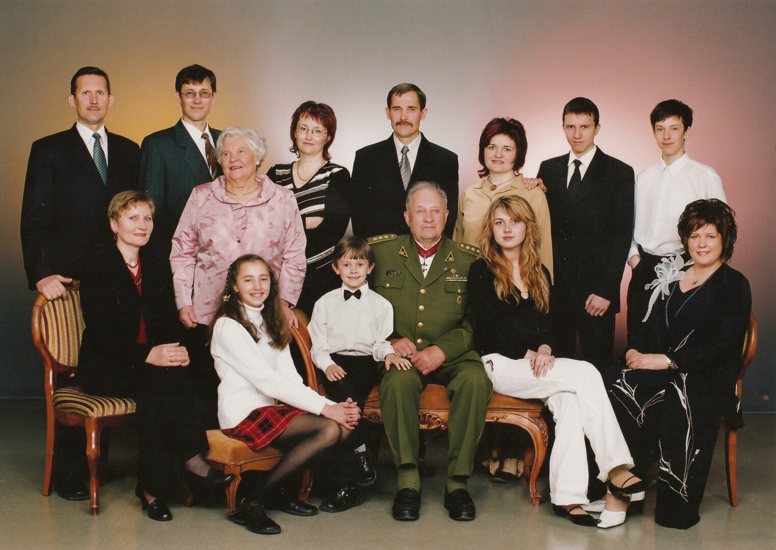 Partizanas, dimisijos pulkininkas, Vyčio kryžiaus ordino kavalierius, Laisvės premijos laureatas Jonas Čeponis šeima. ČEPONIŲ ŠEIMOS ARCHYVO nuotr.