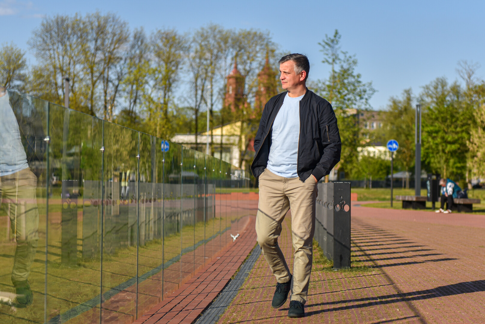 Prieš penkerius metus iš Rusijos į Lietuvą gyventi atvykęs Ruslanas Basyrovas sako, kad tai buvęs geriausias jo sprendimas. P. ŽIDONIO nuotr. 