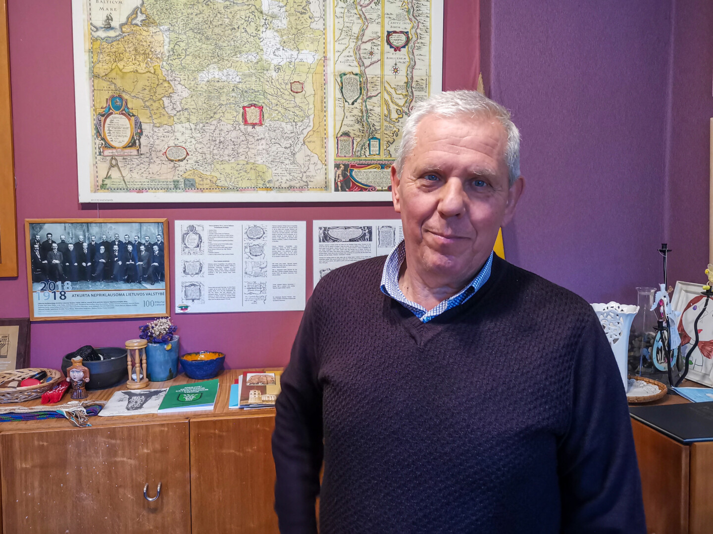 Panevėžio rajono garbės pilietis Kęstutis Virgilijus Henrikas Vaičiūnas iš 1988-ųjų rugsėjo 3-iosios saugo daug šiltų prisiminimų, kurių ryškiausias – nuojauta, jog Lietuva stovi ant lemtingų permainų slenksčio. P. ŽIDONIO nuotr. 